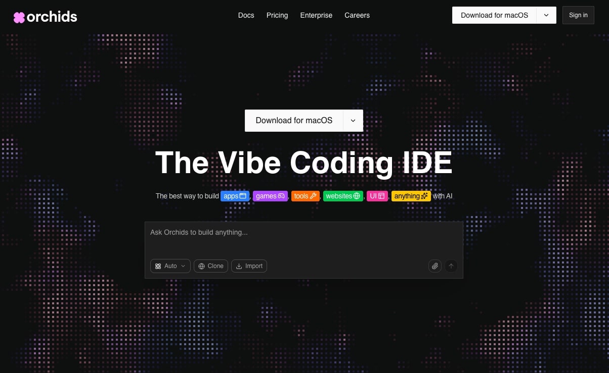 Orchids AI website builder