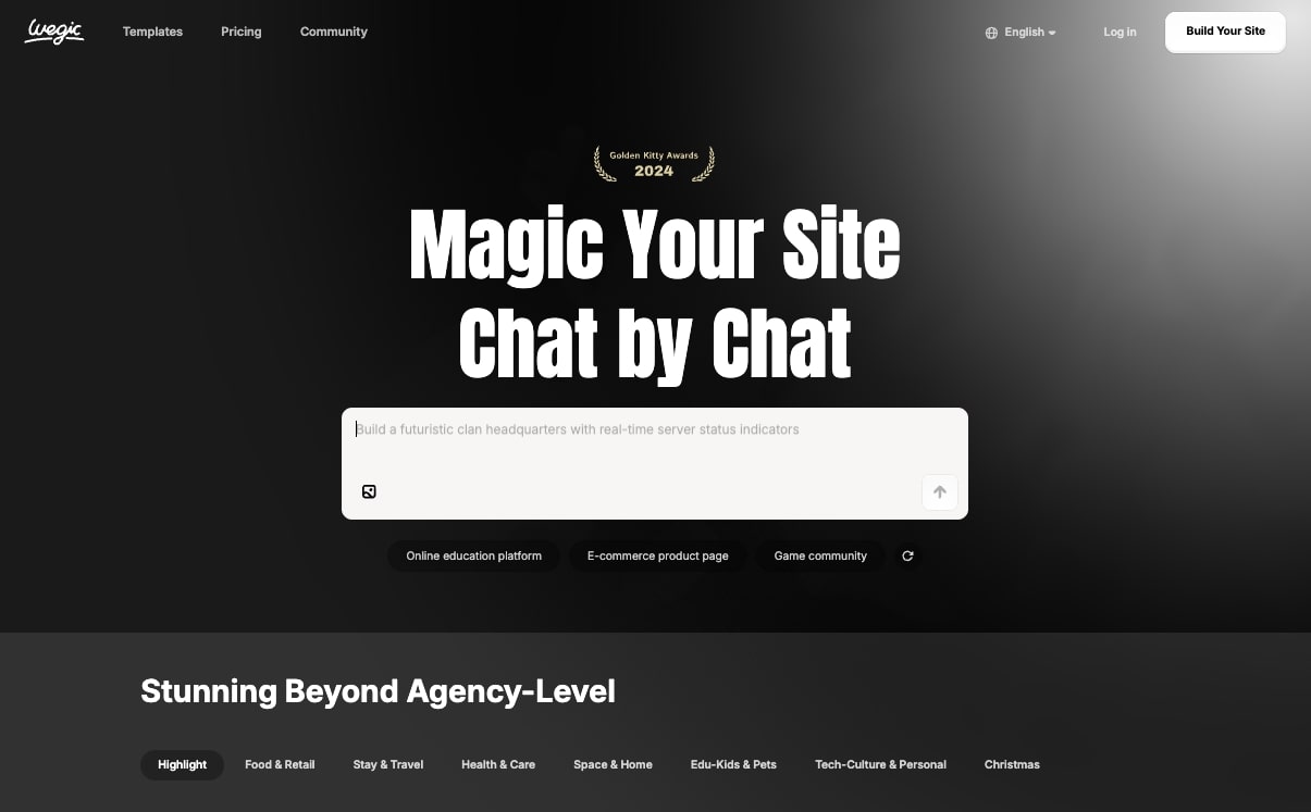 Wegic AI website platform