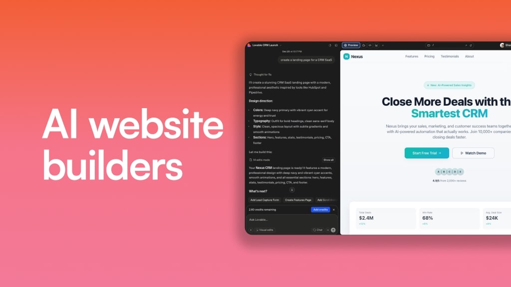 10 best AI website builders I'm using in 2026 (free + paid)