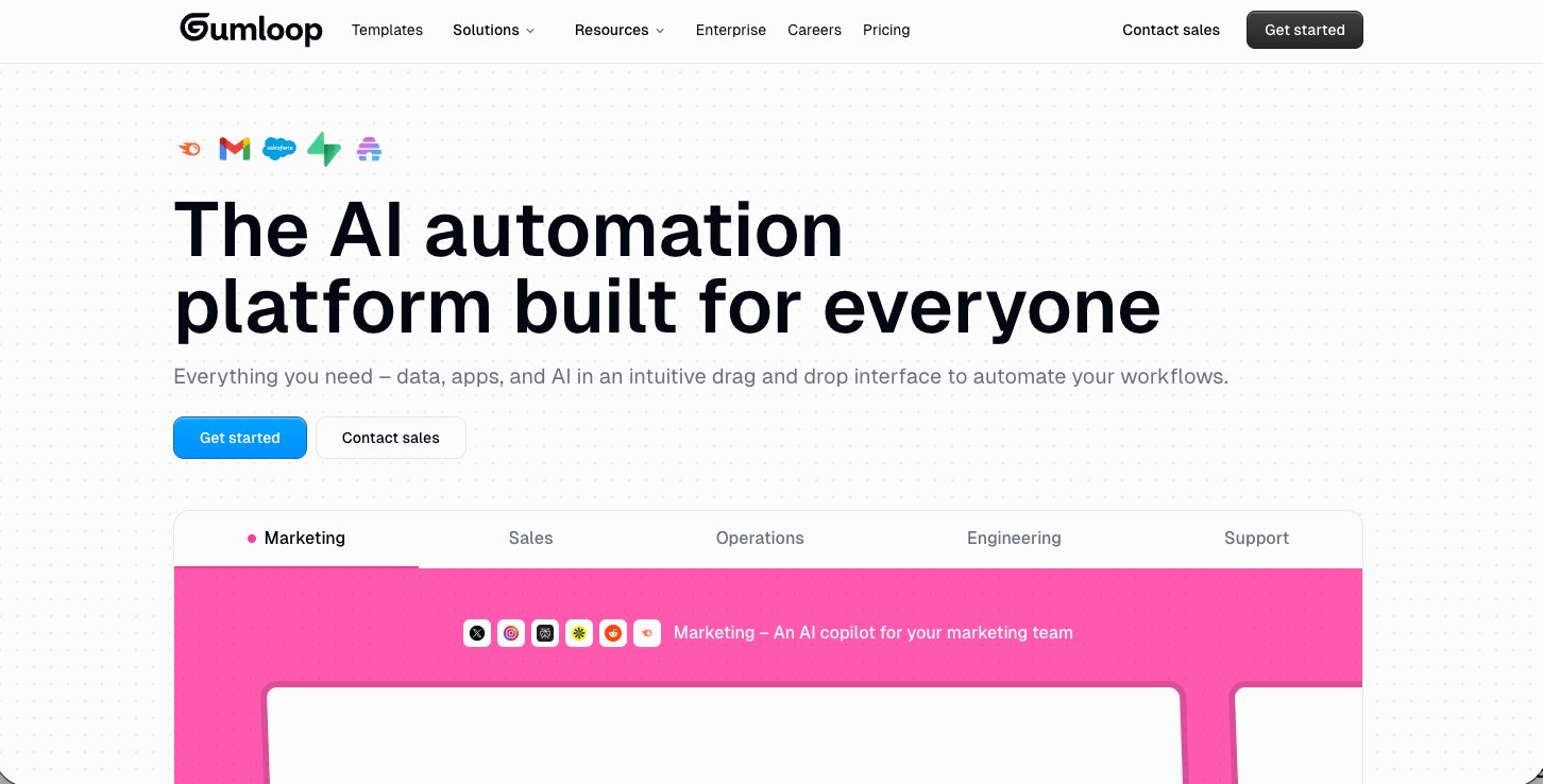 Gumloop SEO agent builder