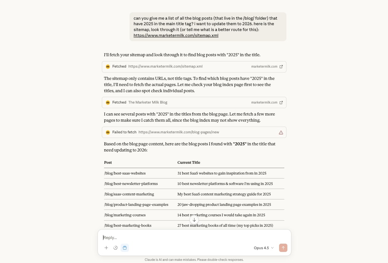 Claude agent working