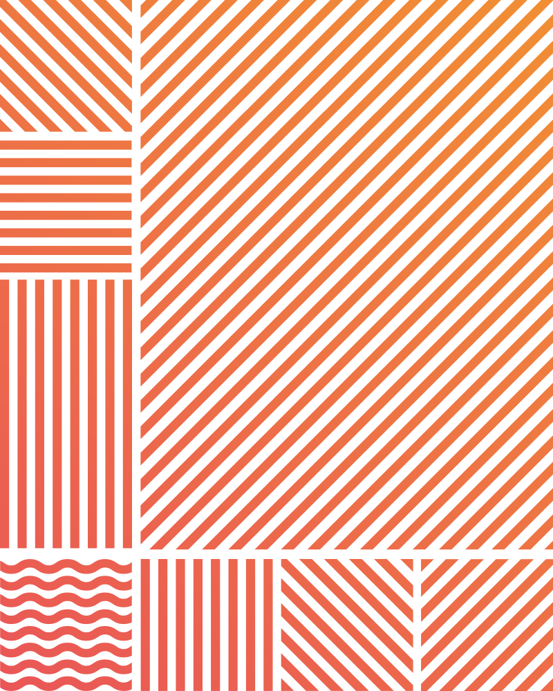 Linienmuster mit einem Farbverlauf von Grün zu Blau
