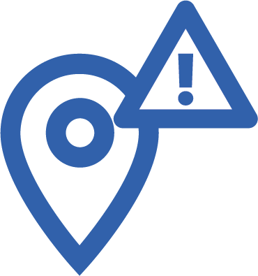 Fake location detection icon