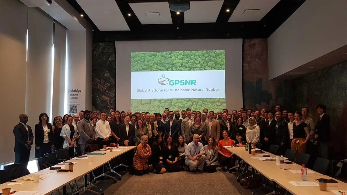 We are founding members of the Global Platform for Sustainable Natural Rubber