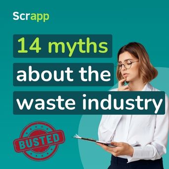 Banner for the 14 misconceptions about the waste industry blog