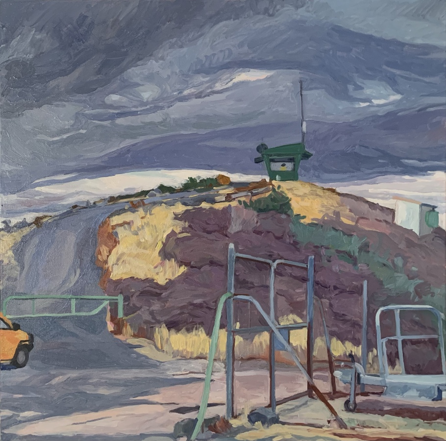 The Watch Tower, 2025, Oil on Canvas, 61 x 61cm