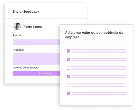 Imagem de envio de pontos fortes desempenhados por Pedro Santos e que reforçam os valores da empresa