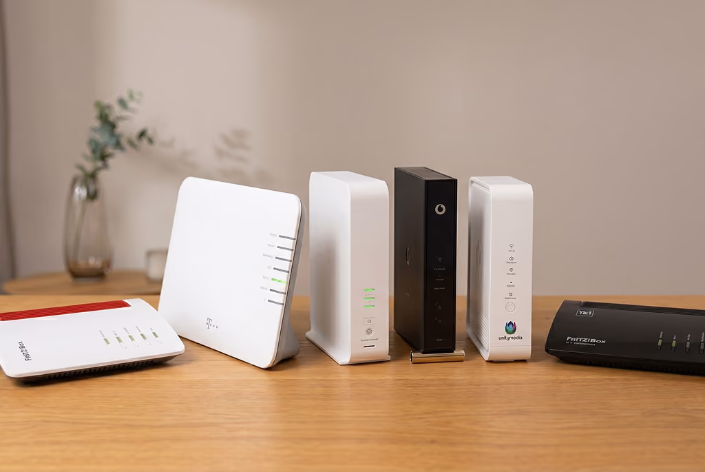 Verschiedene übliche Router-Modelle