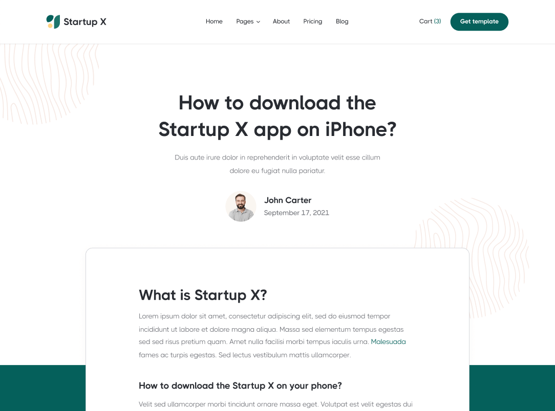 Help Center - Startup X Webflow Template