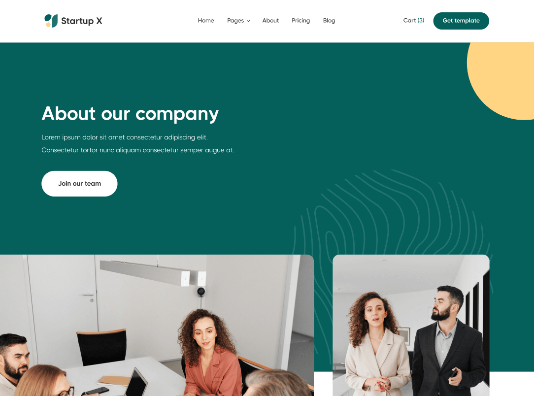 About - Startup X Webflow Template