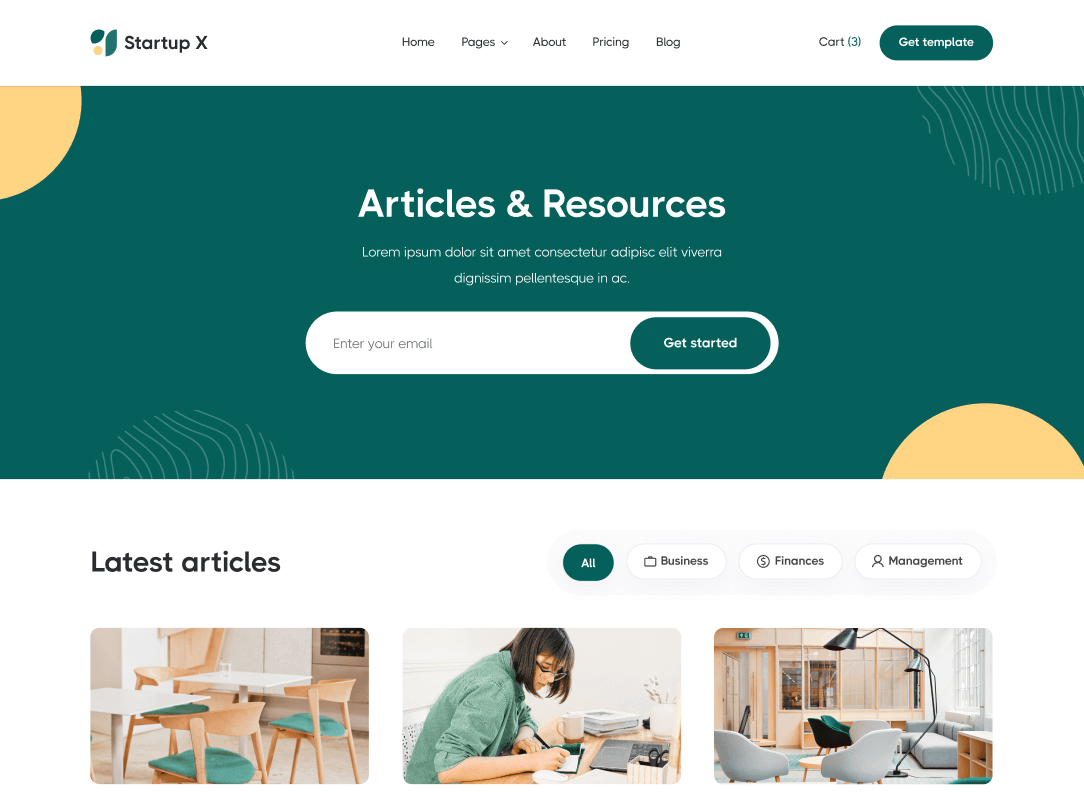 Blog V2 - Startup X Webflow Template