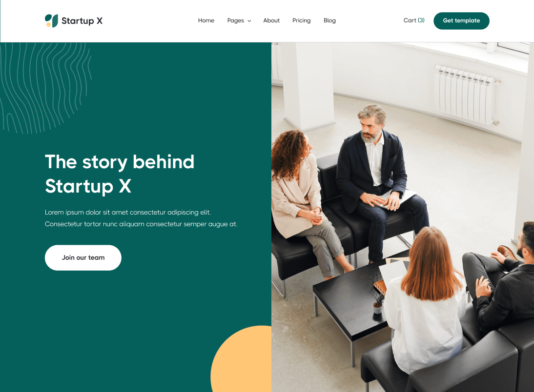 About V2 - Startup X Webflow Template