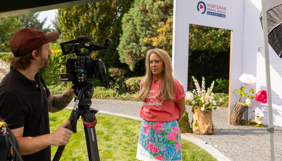 Two producers on set at BW Productions Studio in Salt Lake City