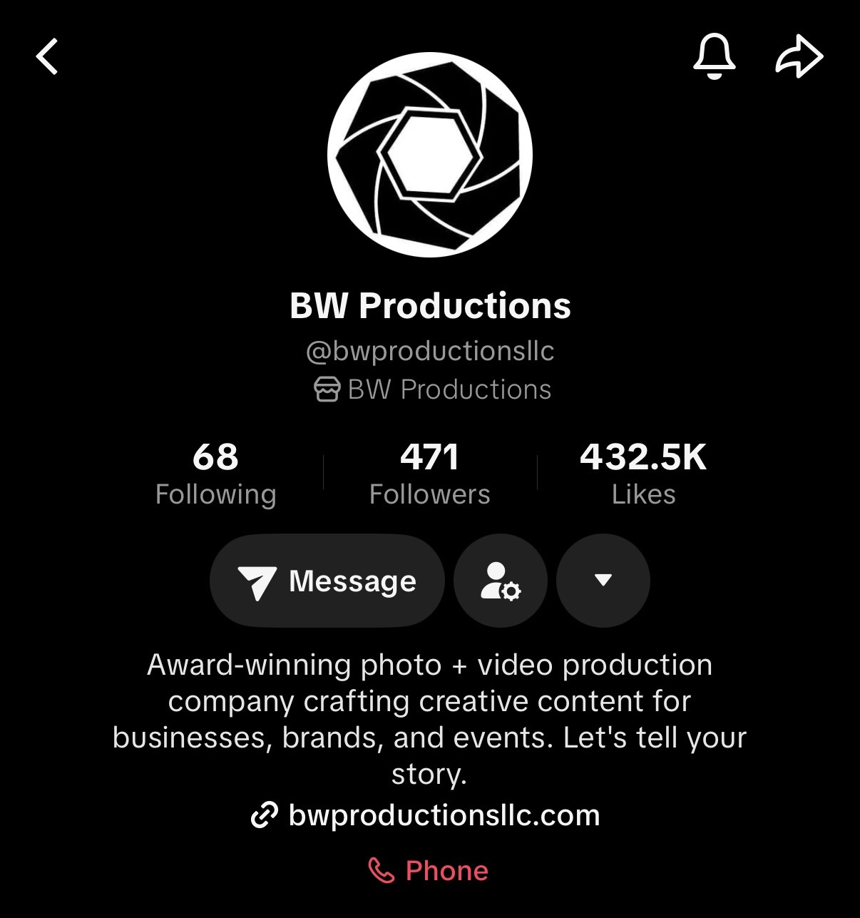 Two producers on set at BW Productions Studio in Salt Lake City