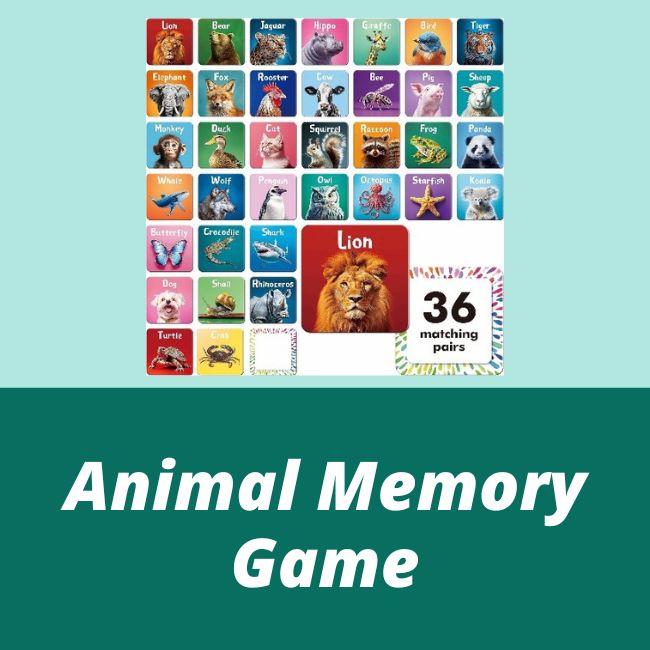 Animal Memory Game