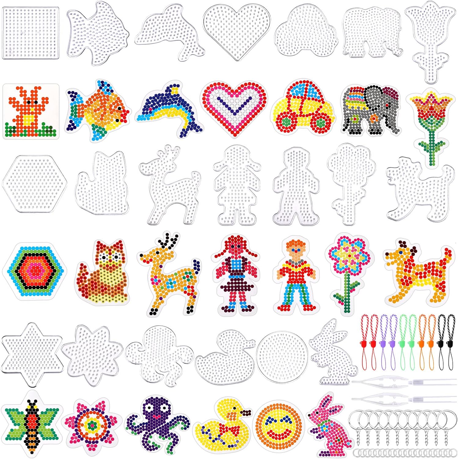 20-piece fuse beads pegboard