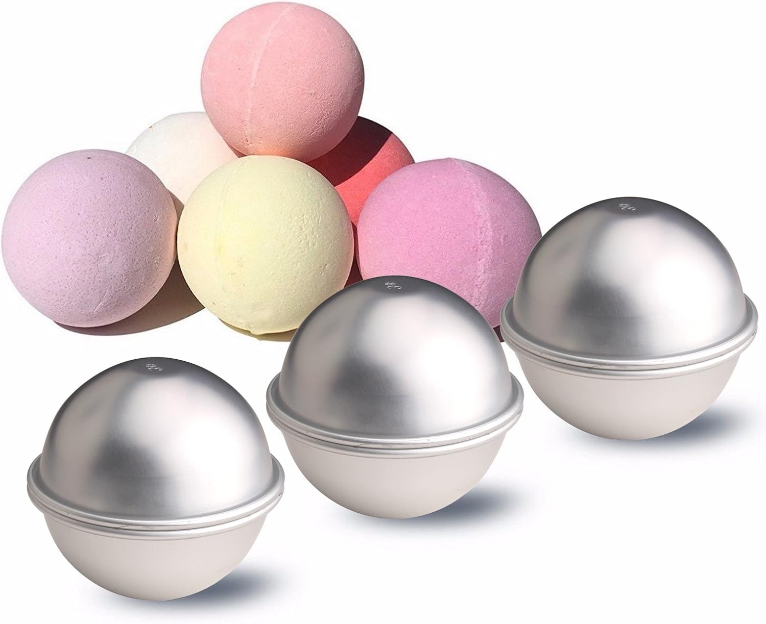 metal bath bomb molds
