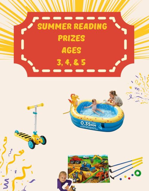 prizes for ages 3, 4, & 5