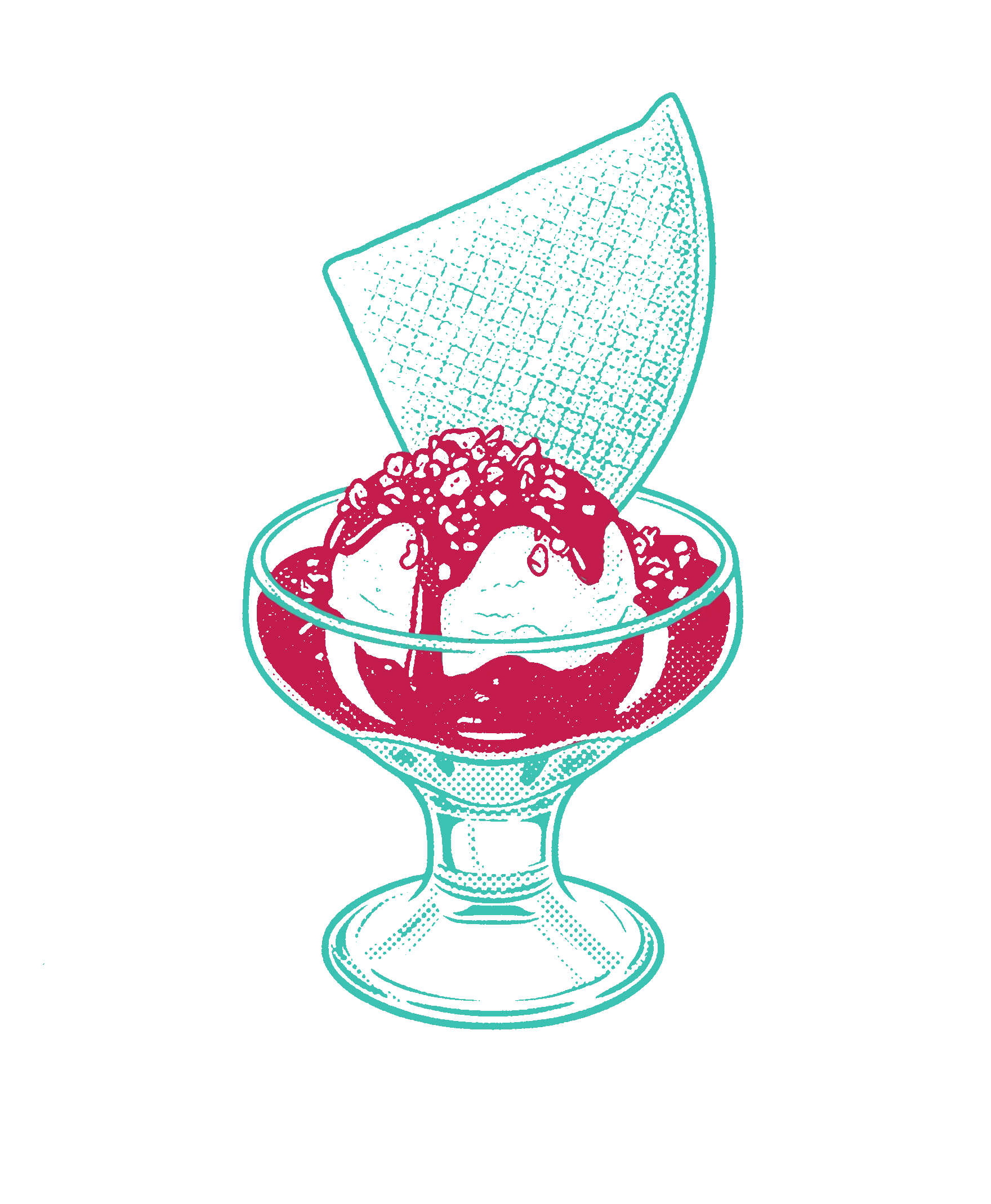 Ilustración de sundae