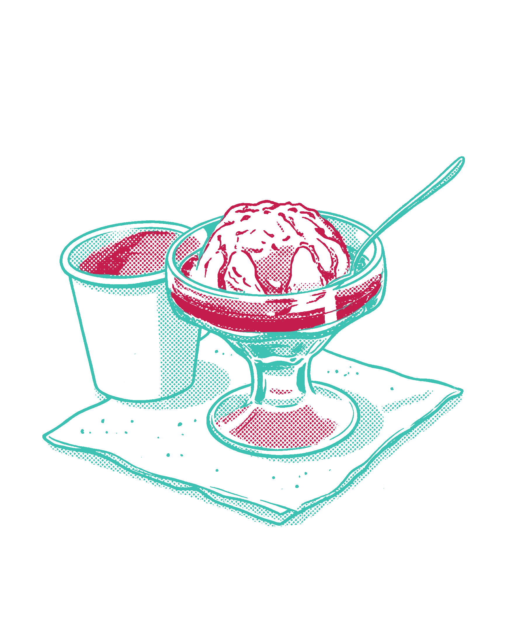 Ilustración de affogato