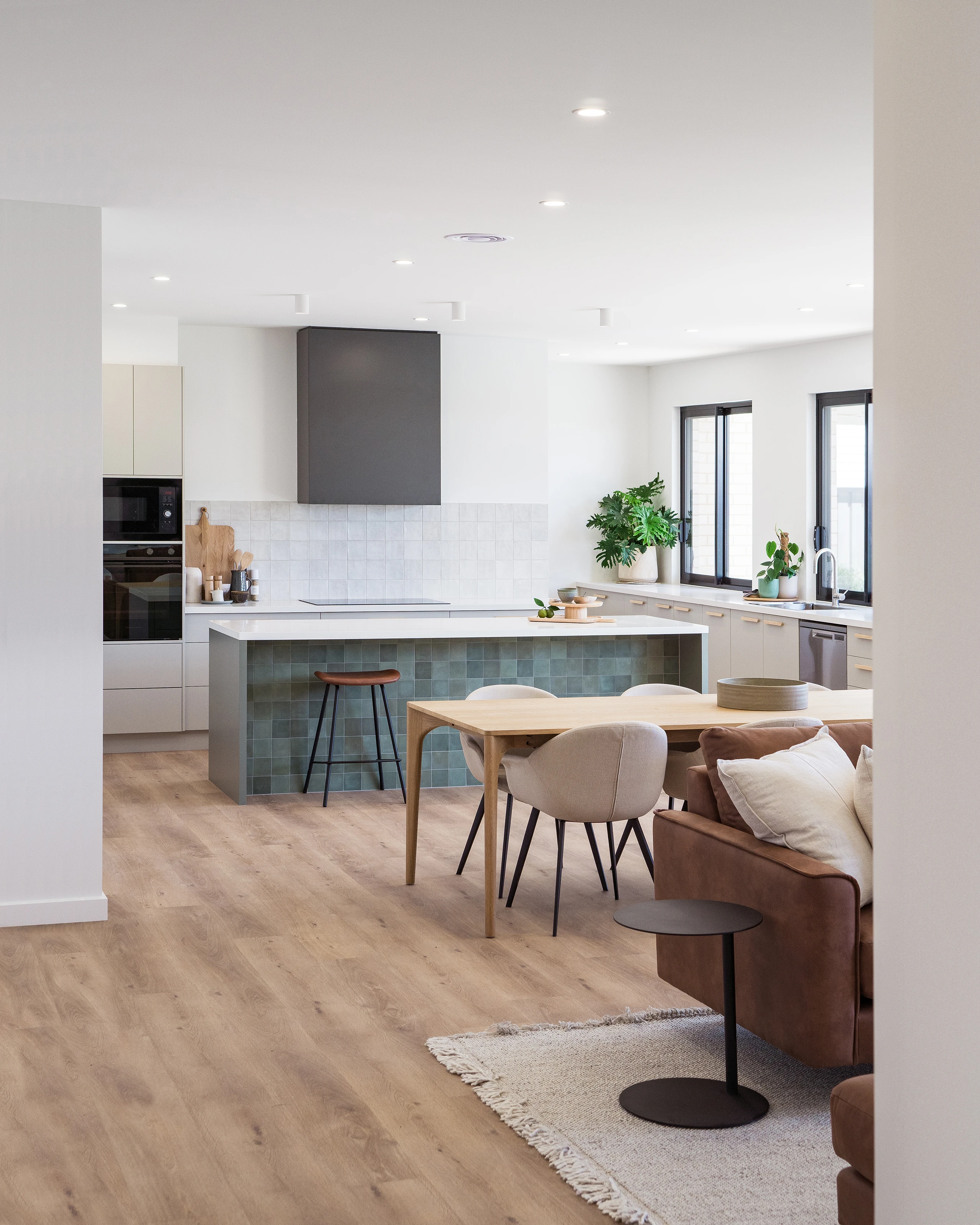 Light-filled living and dining spaces for the whole family.