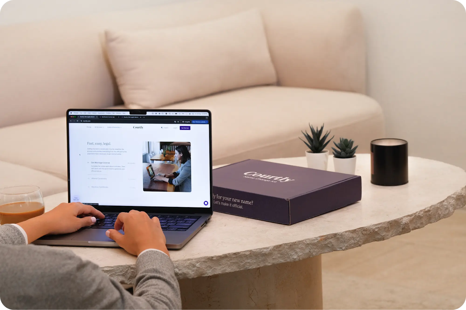 Courtly’s Name Change Kit walks you through every step so you only pay for what your state actually requires.