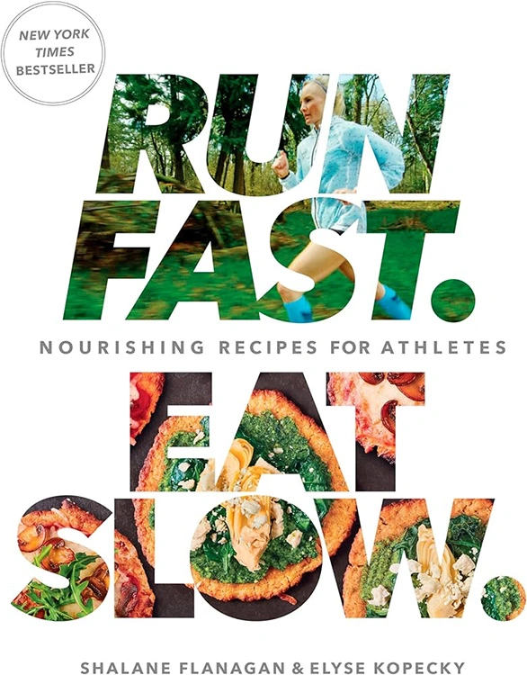 Couverture de Run Fast. Mangez lentement. par Shalane Flanagan et Elyse Kopecky.