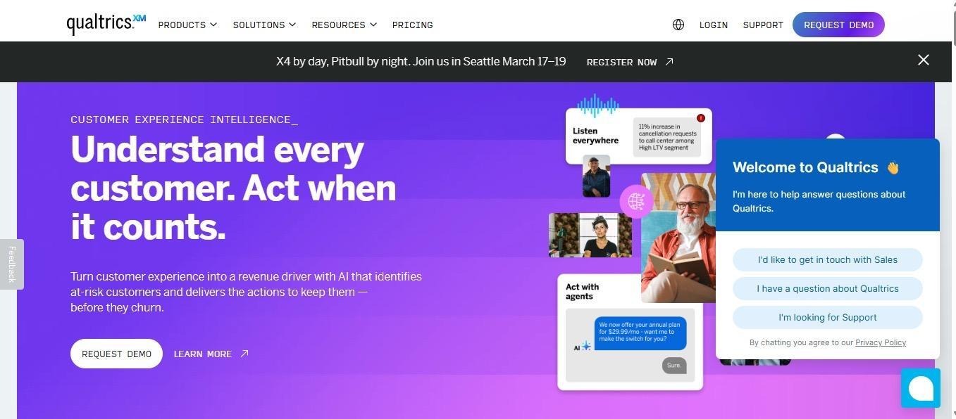 Qualtrics collects brand perception data through large-scale surveys