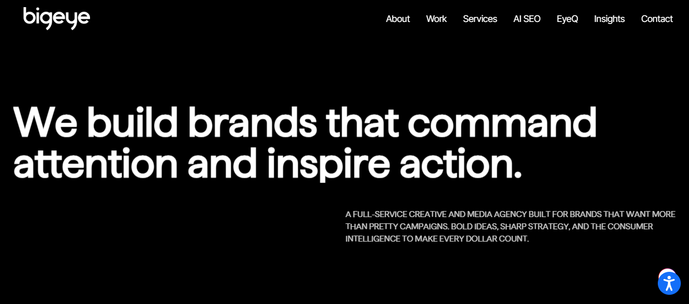 Bigeye Agency is a research-driven branding agency for growth
