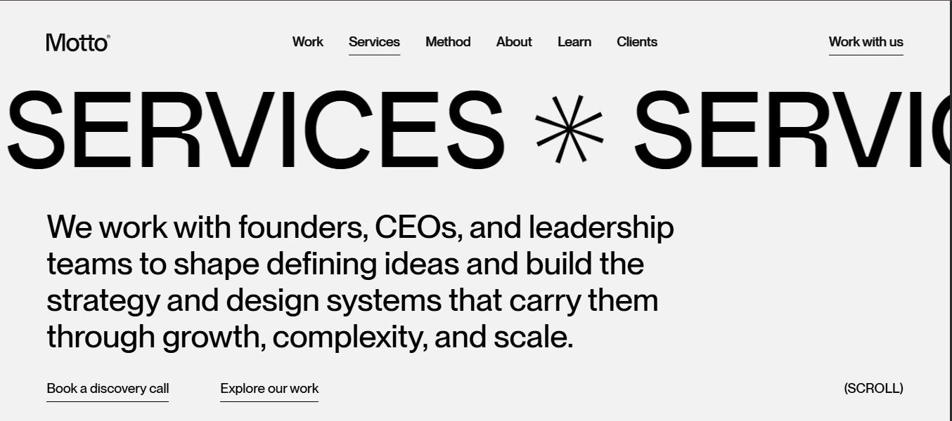 Motto is a strategic branding agency for brand transformation