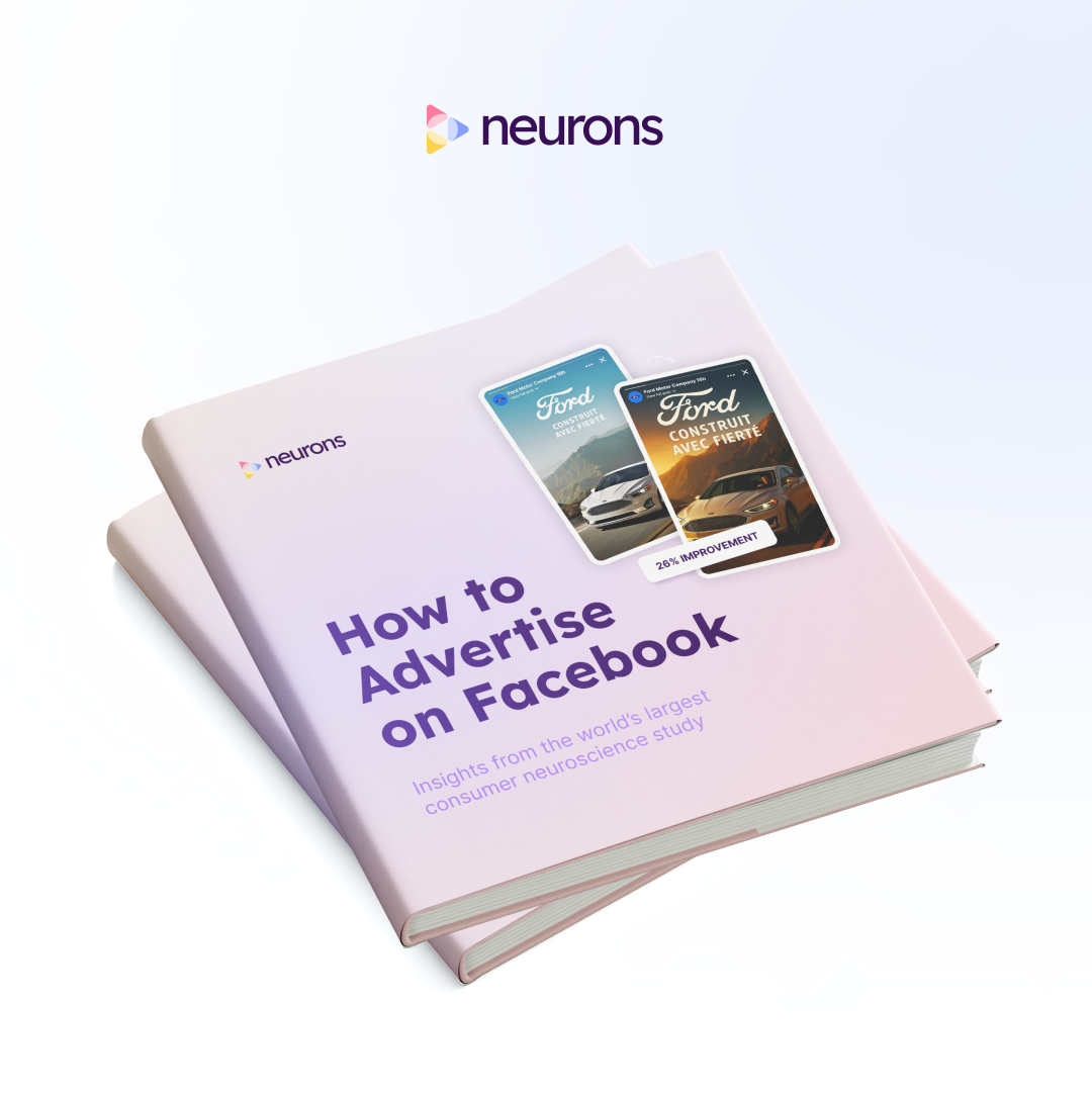Two stacked books with pastel pink covers titled 'How to Advertise on Facebook' and displaying a Ford car ad showcasing 26% improvement.