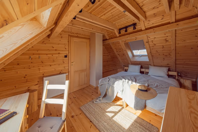 Lubia apartamenty - ložnice v apartmánu