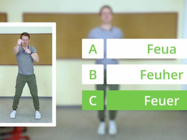 Beispiel Bewegtes Lernen - Deutsch