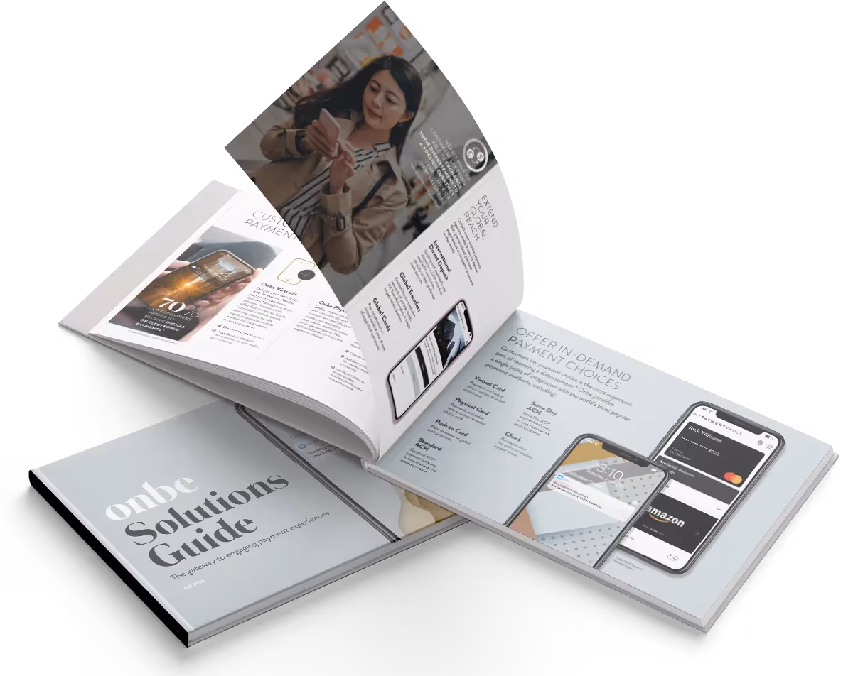 Onbe Solutions Guide: The Gateway to Engaging Payment Experiences
