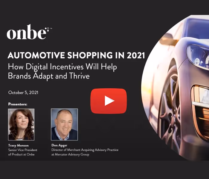 On-Demand Webinar: Automotive Shopping: How Digital Incentives Will Help Auto Brands Adapt and Thrive