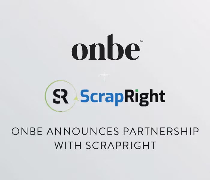 Scrapping Cash: Onbe and ScrapRight Provide 600 Scrap Yards with Instant, Modern Payouts