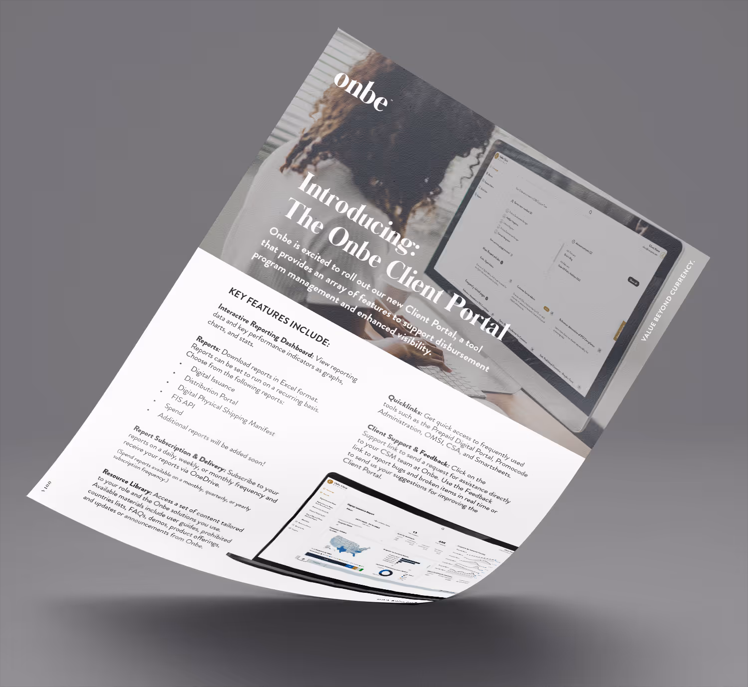 The Onbe Client Portal