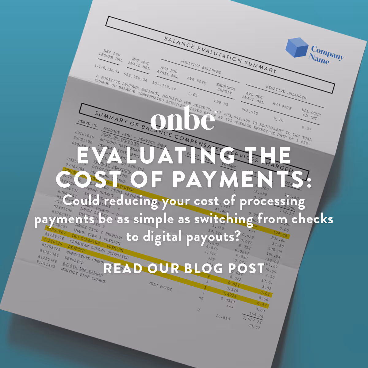 Evaluating the cost of Payments