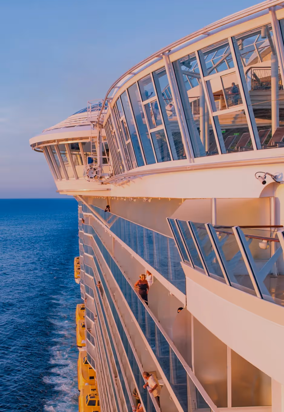 cruise ship balcony.
