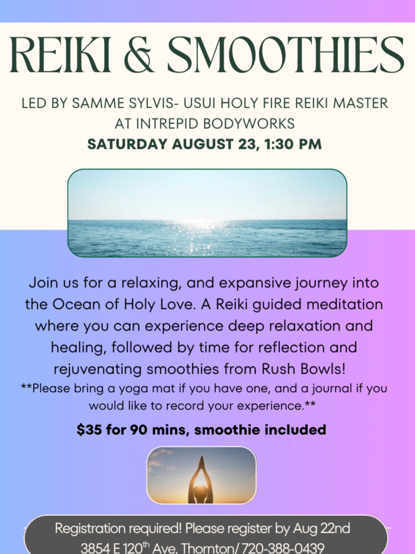 Reiki and Smoothies