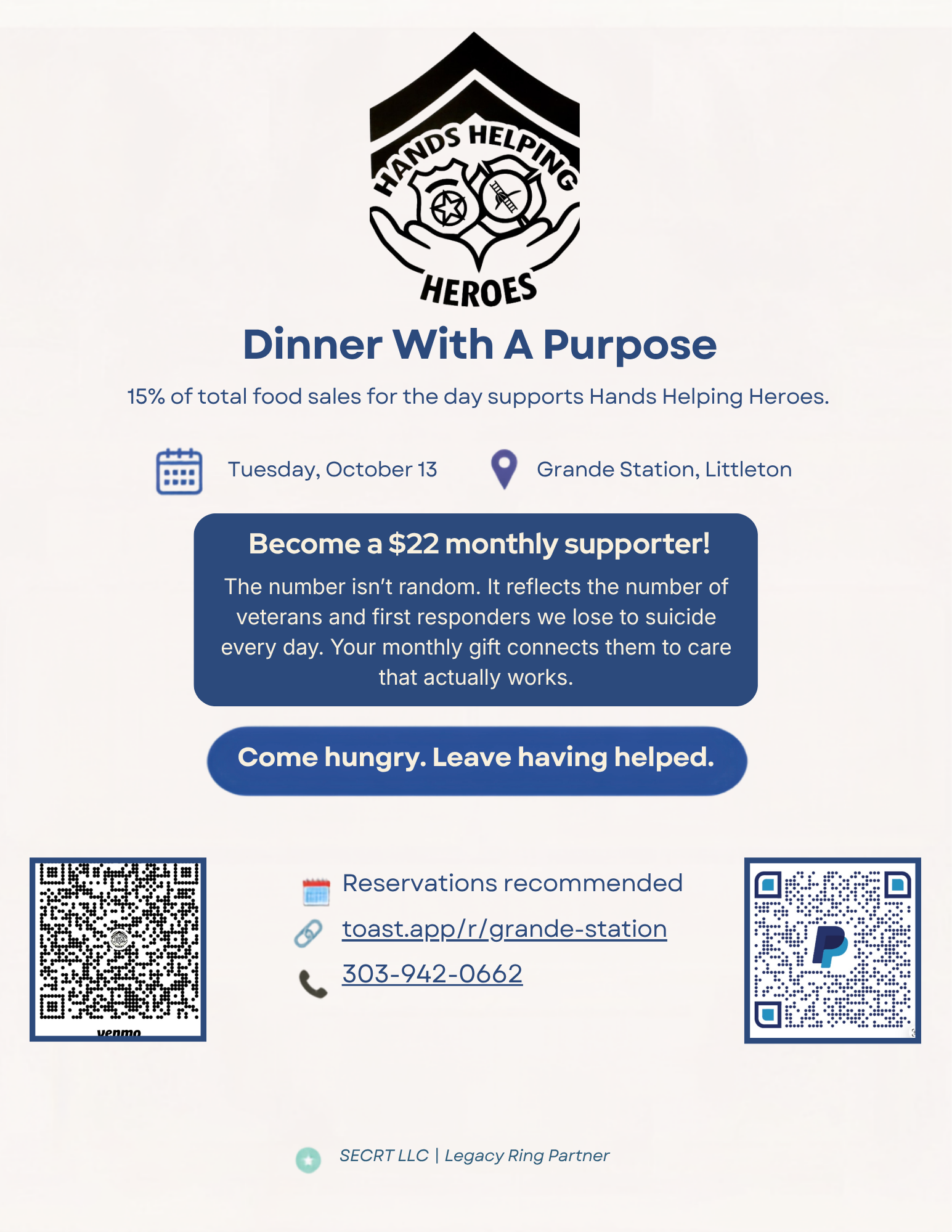 HHH Dine Back Night