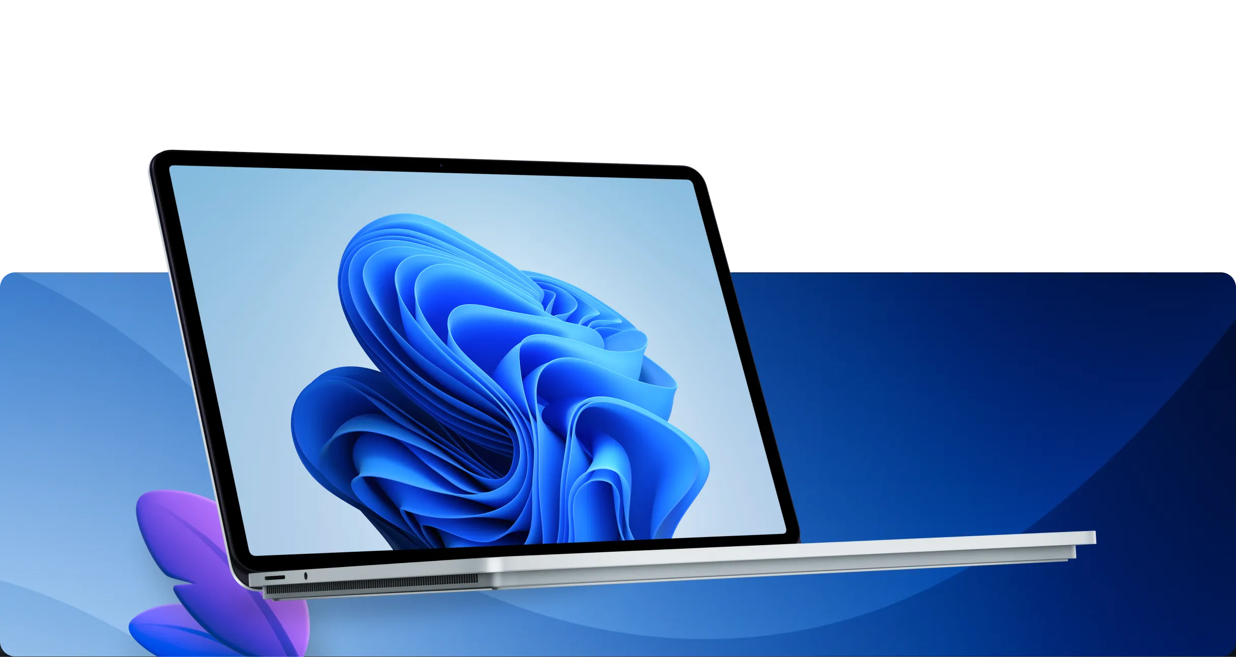 Laptop showing Windows interface representing Swif.ai windows mdm software and efficient windows device management for modern IT teams.