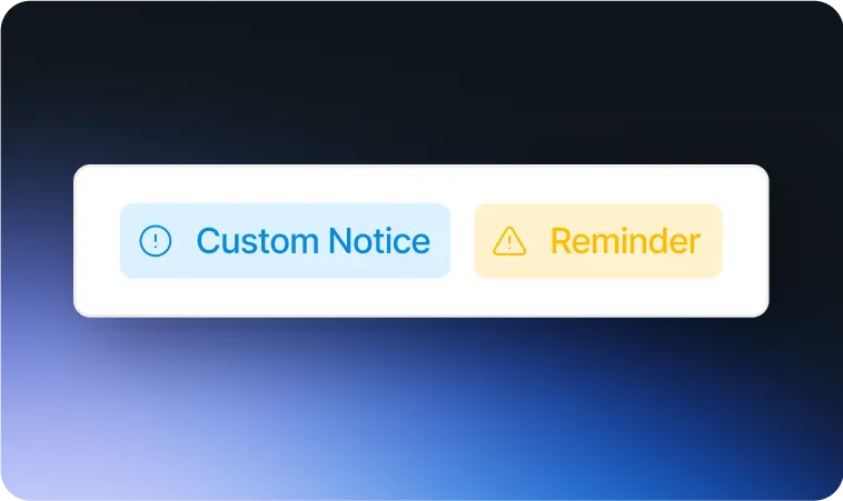 Custom notice and reminder alert interface showing policy enforcement in Swif.ai mdm windows 10 and secure windows mdm solution.
