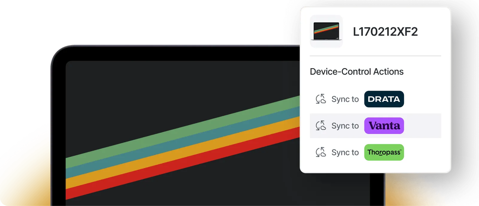 linux mdm solution syncing device compliance data with platforms like Drata Vanta and Thoropass