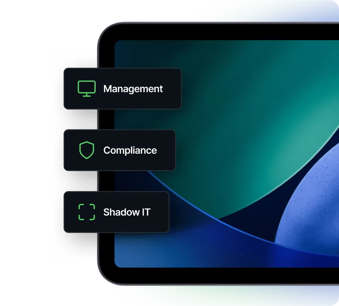 Shadow IT tools integrated with management and compliance features displayed on the Swif.ai platform.