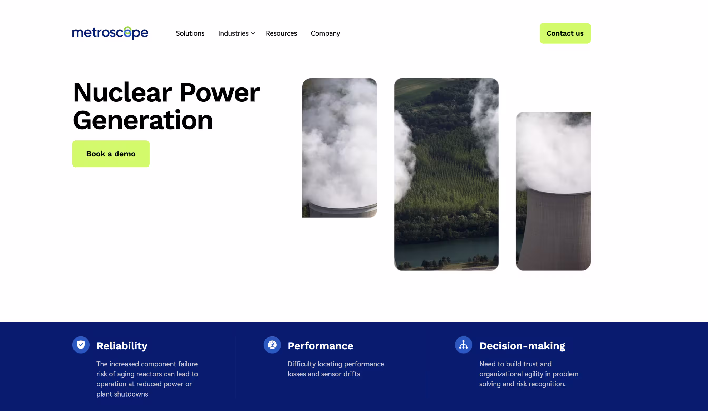 Migration WordPress vers Webflow du site de Metroscope, scale-up SaaS spécialisée dans le monitoring de centrales électriques — Aurélien Bassemayousse