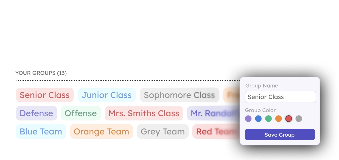 Organize your teamfi fundraiser using the dynamic groups feature.