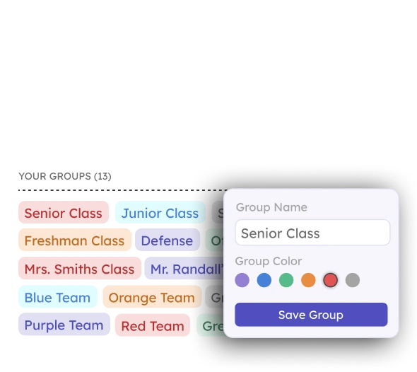 Organize your teamfi fundraiser using the dynamic groups feature.