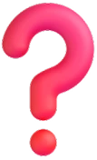 Question mark emoji for a to represent a custom a-thon fundraiser.