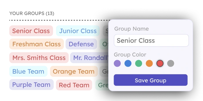 Organize your A-thon fundraiser with sub-groups.
